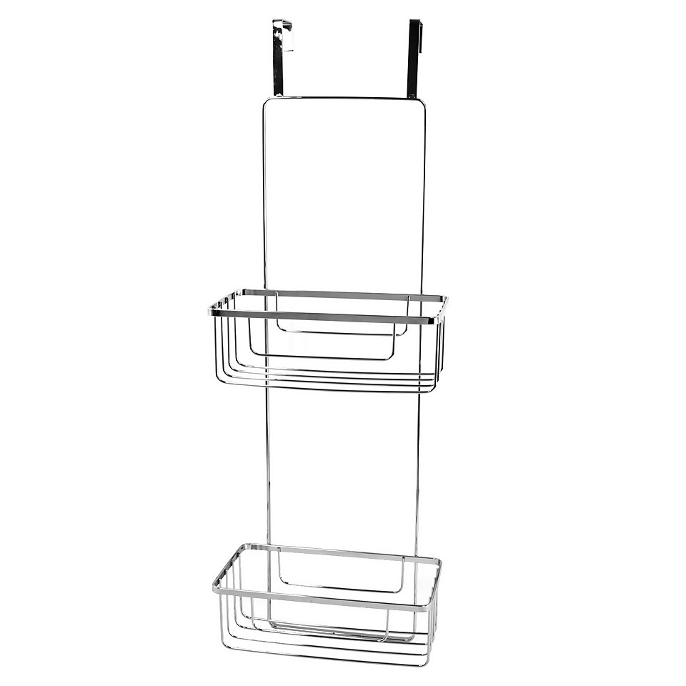 2 Tier Shower Basket - Chrome