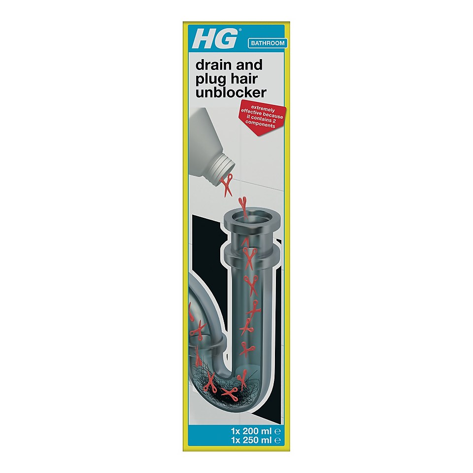 HG drain and plug hair unblocker 450 ml