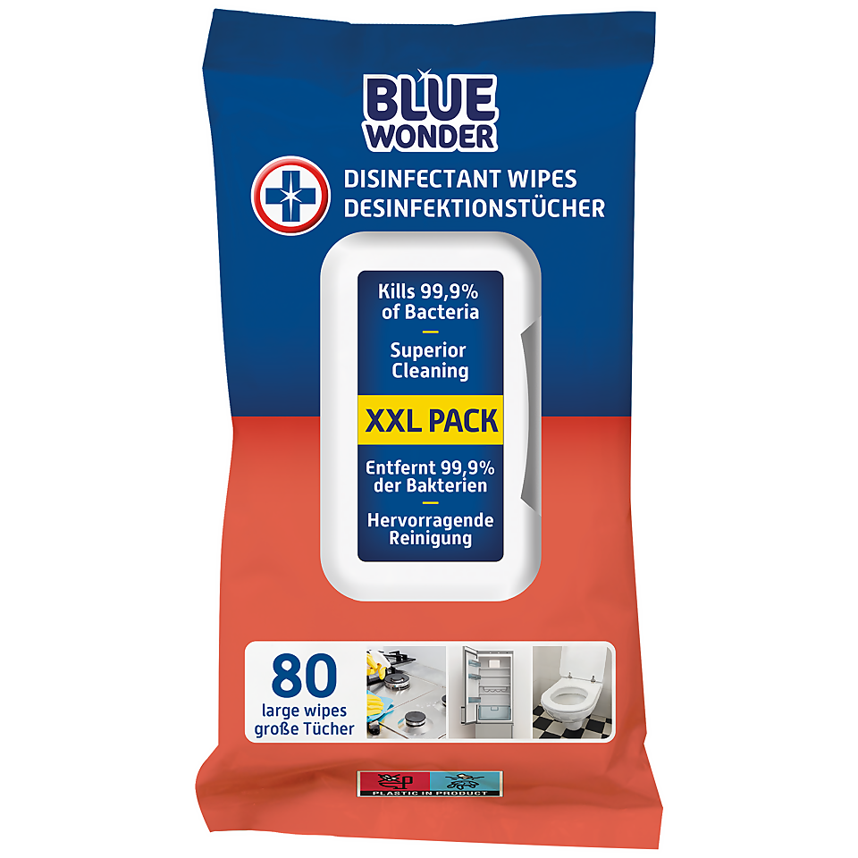 Blue Wonder Disinfectant Cleaner Wipes XL