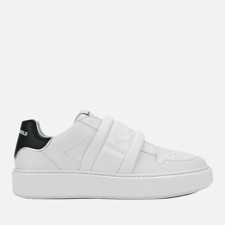 KARL LAGERFELD Puffa Strap LeatherTrainers - UK 3