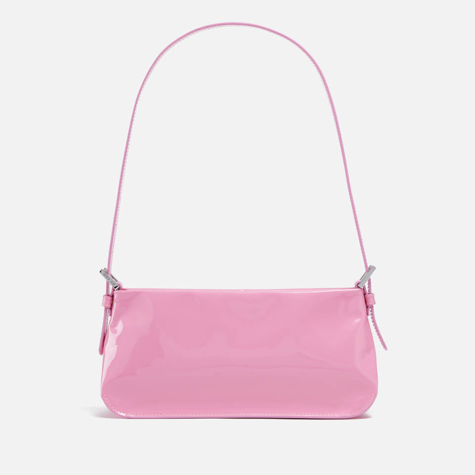 BY FAR Dulce Patent-Leather Shoulder Bag