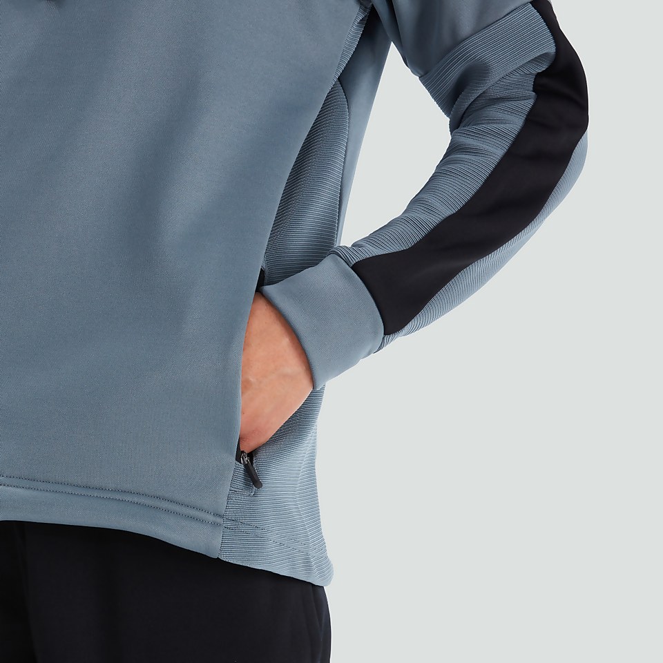 WOMENS 1/4 ZIP TRAINING HOODY GREY