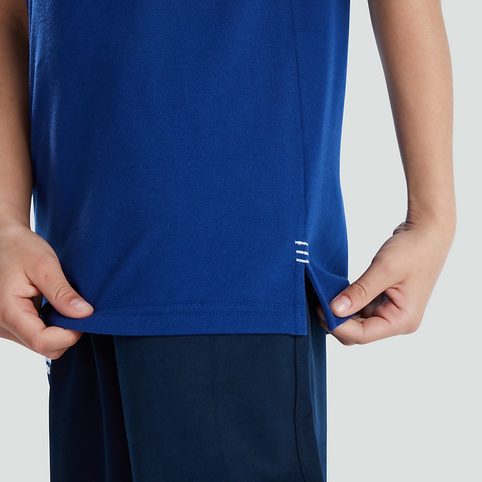 JUNIOR UNISEX WAIMAK POLO SHIRT BLUE