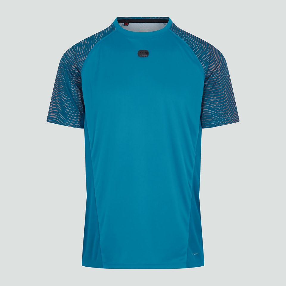 MENS VAPODRI SUPER LIGHT GRAPHIC TEE BLUE