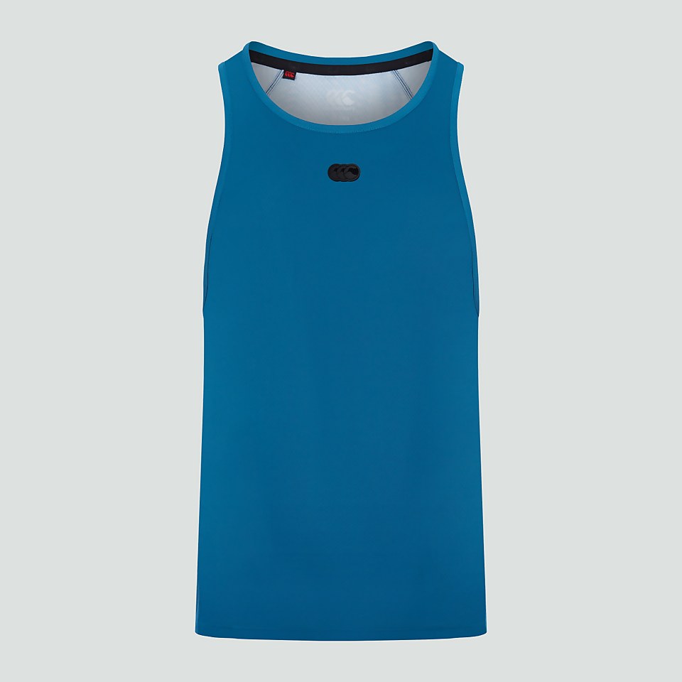 MENS VAPODRI SINGLET BLUE