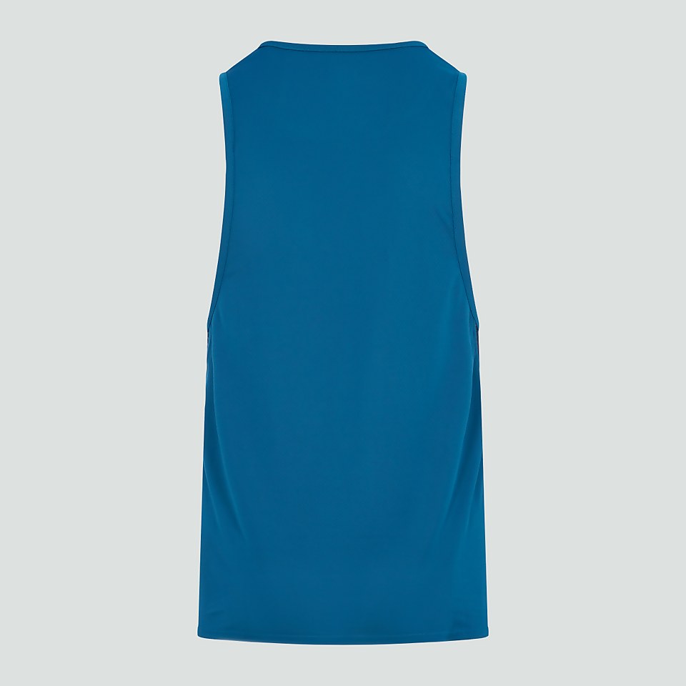 MENS VAPODRI SINGLET BLUE
