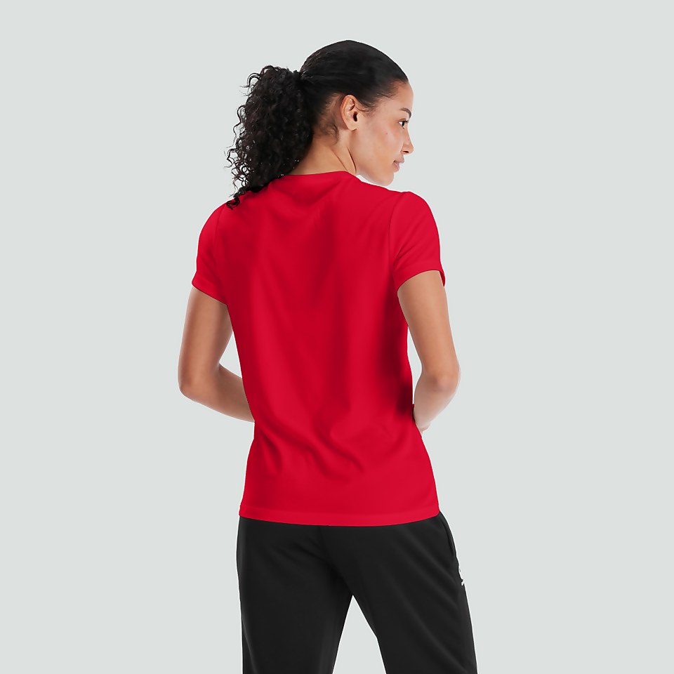 WOMENS CLUB DRY TEE RED