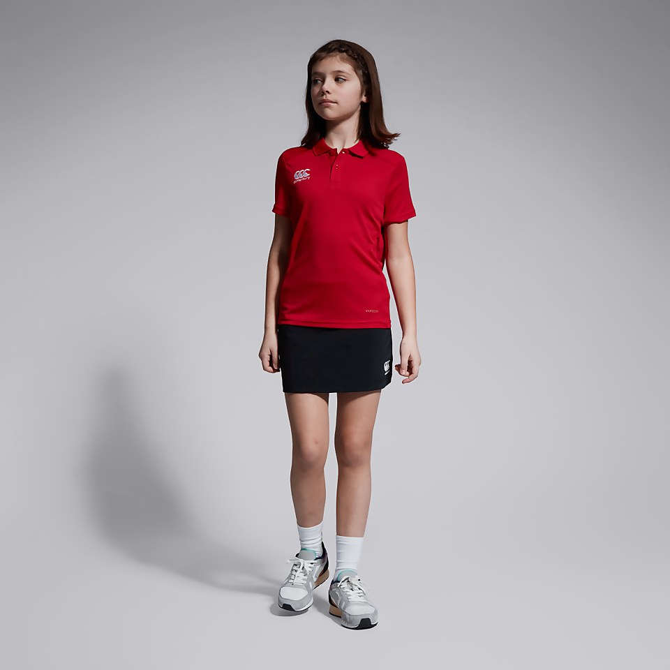JUNIOR UNISEX CLUB DRY POLO SHIRT RED
