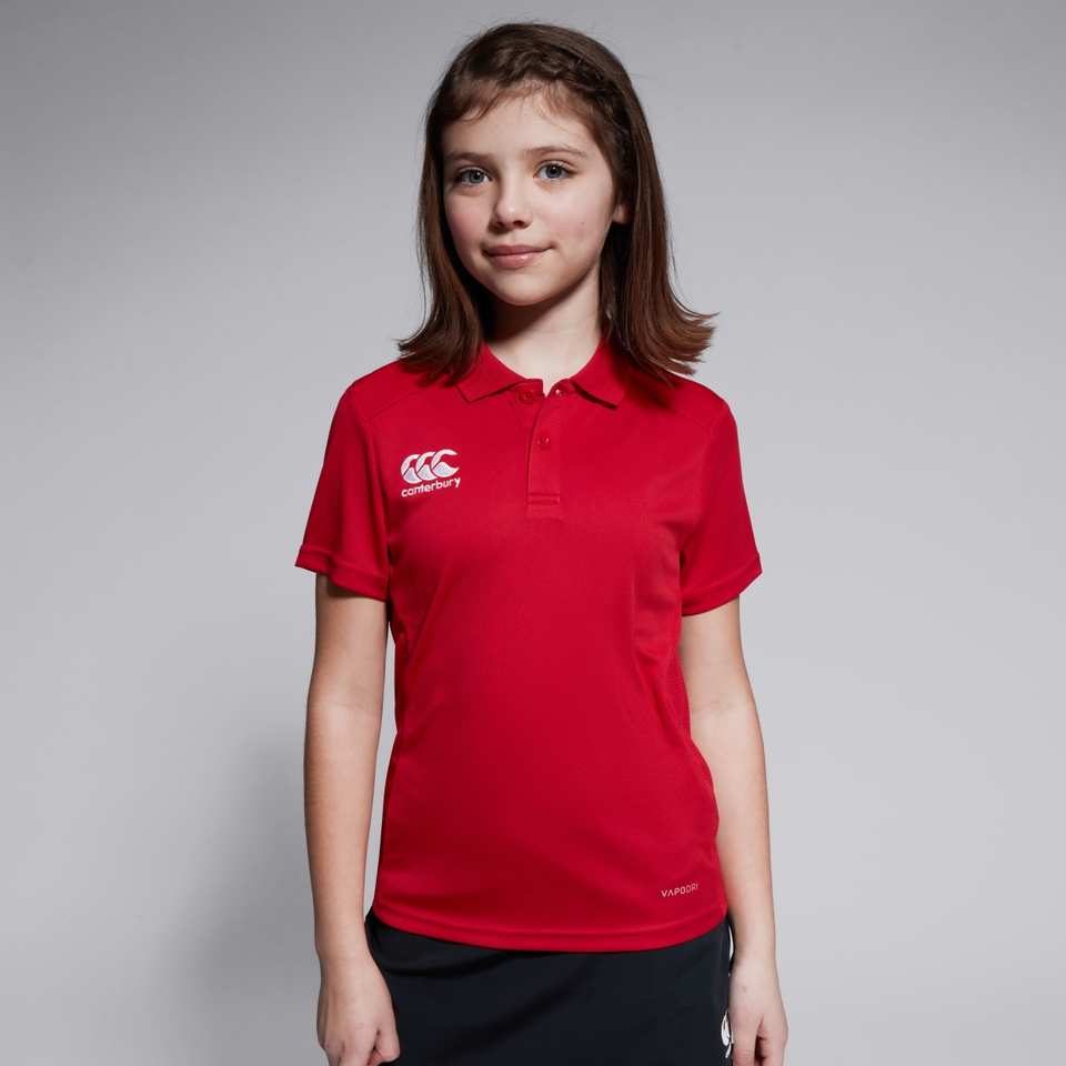 CANTERBURY CLUB DRY POLO JM FLAG RED