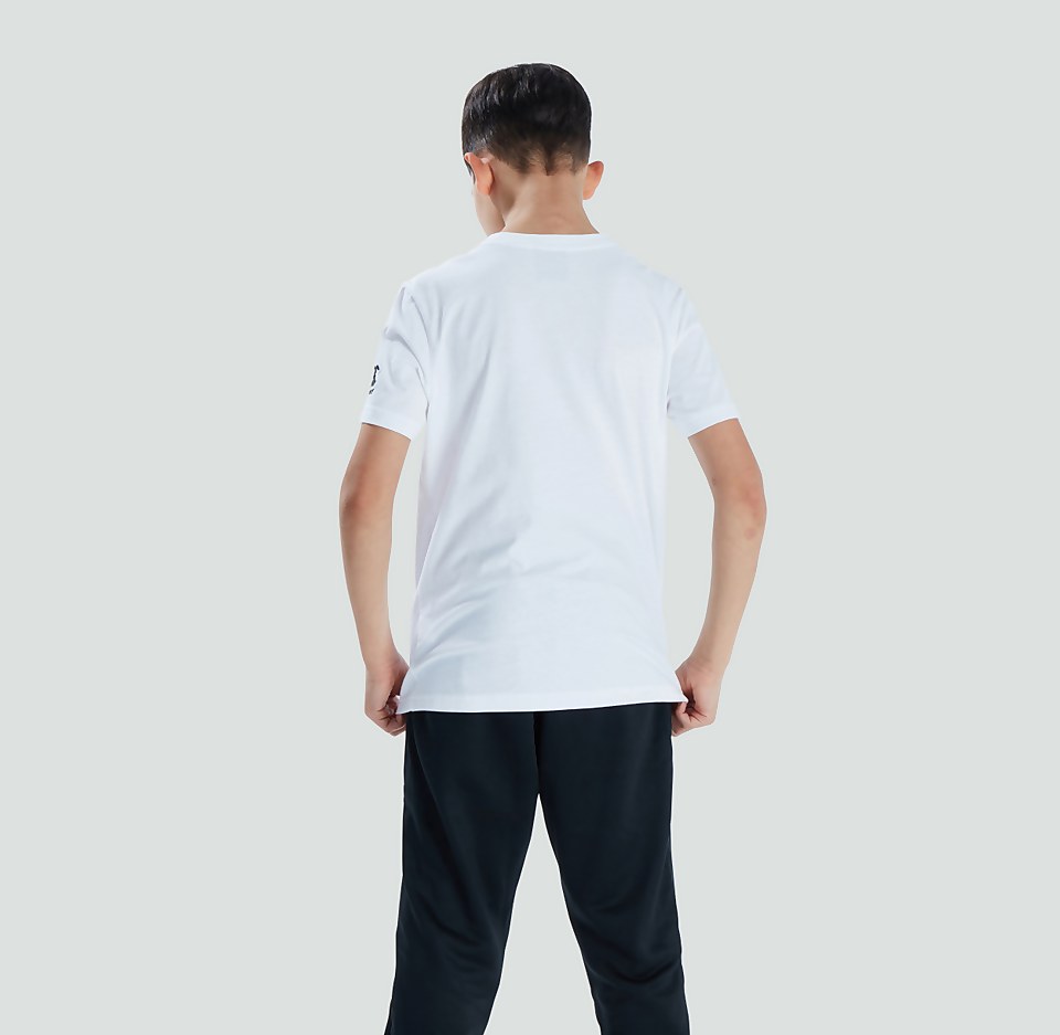 JUNIOR UNISEX CLUB PLAIN TEE WHITE