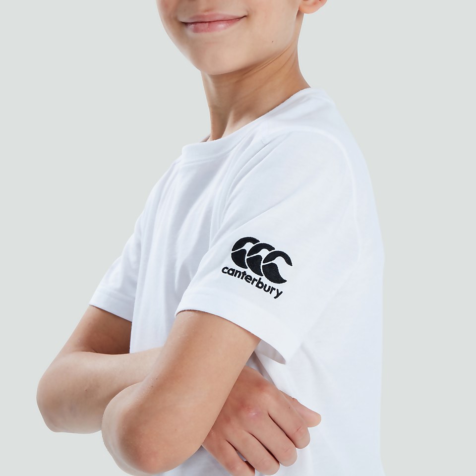 JUNIOR UNISEX CLUB PLAIN TEE WHITE