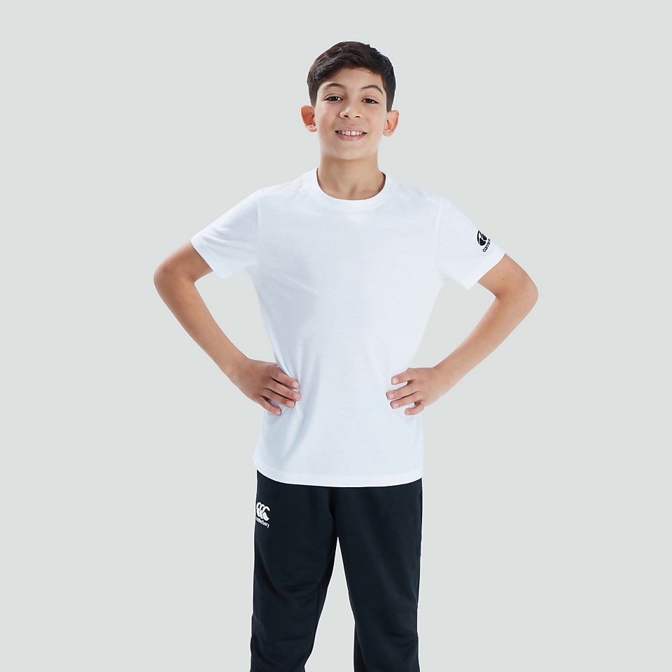 JUNIOR UNISEX CLUB PLAIN TEE WHITE