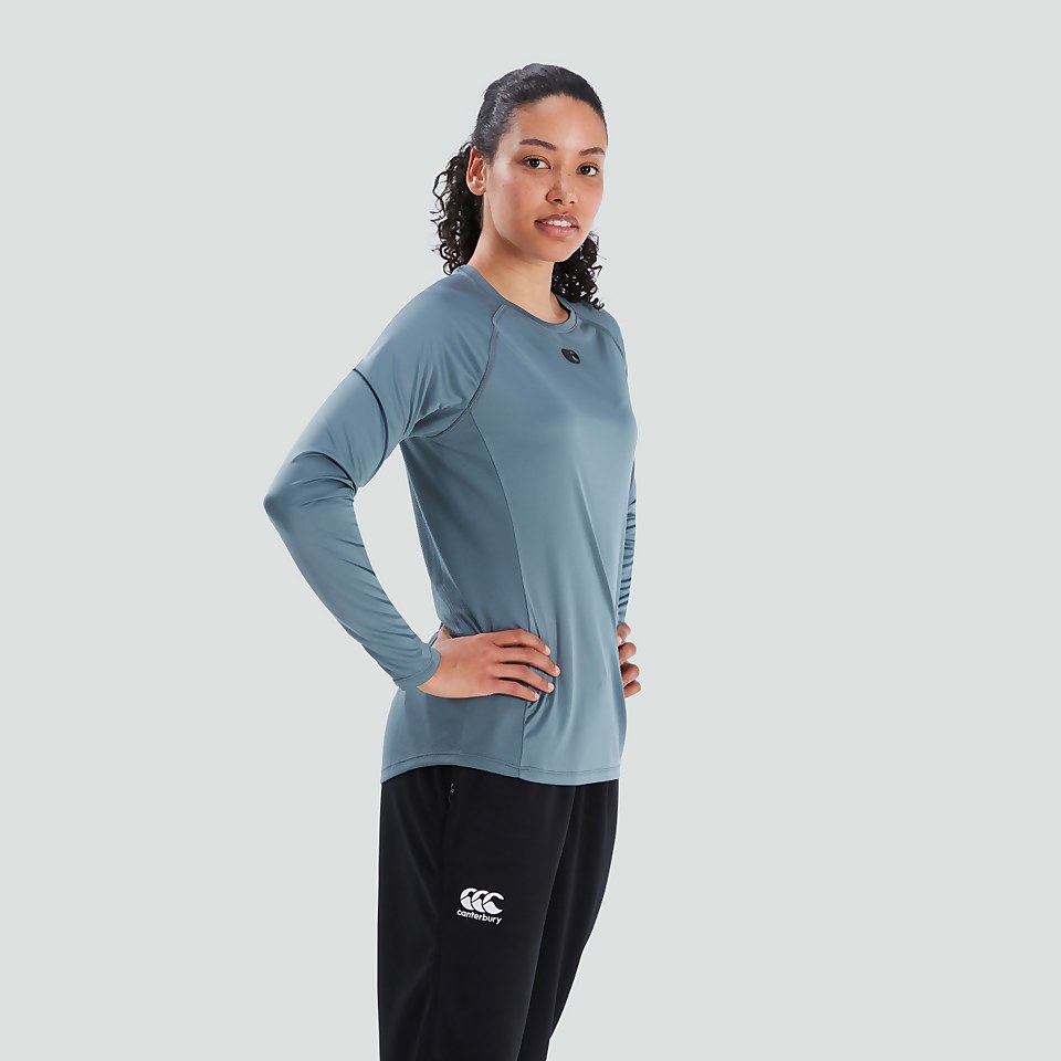 WOMENS VAPODRI SUPER LIGHT LONG SLEEVED TEE GREY