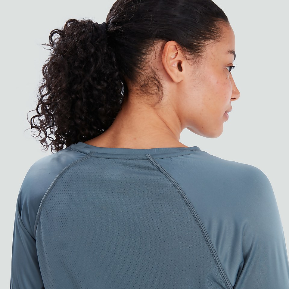 WOMENS VAPODRI SUPER LIGHT LONG SLEEVED TEE GREY