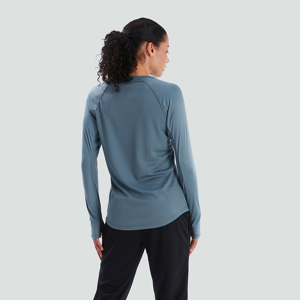 WOMENS VAPODRI SUPER LIGHT LONG SLEEVED TEE GREY
