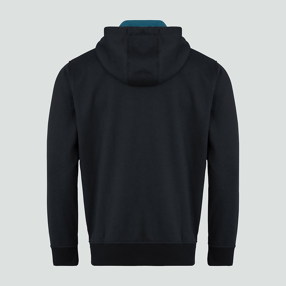 CANTERBURY FZ HOODY JU BLK/BLUE