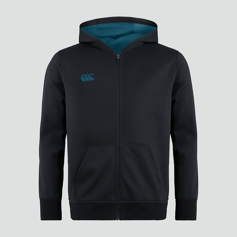 CANTERBURY FZ HOODY JU BLK/BLUE