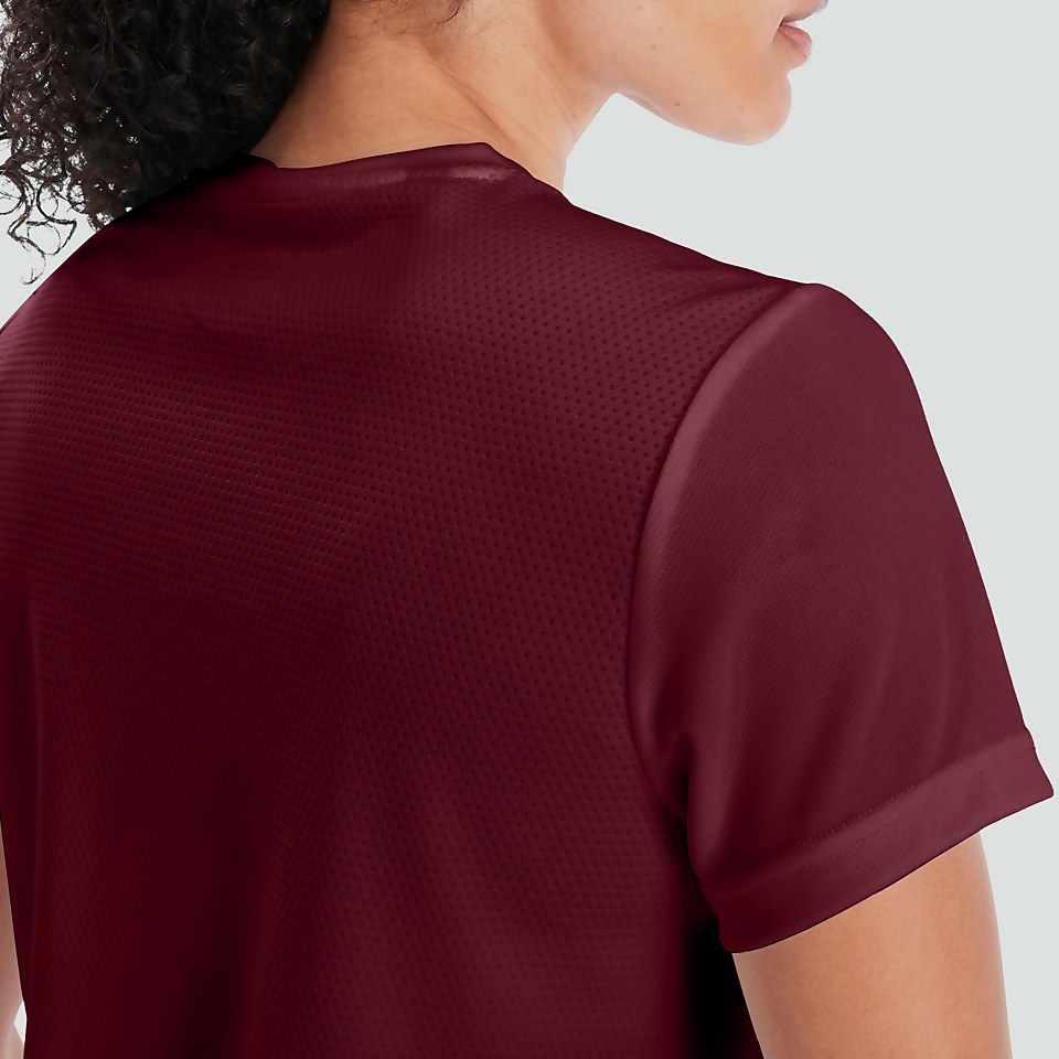 WOMENS CLUB DRY TEE MAROON