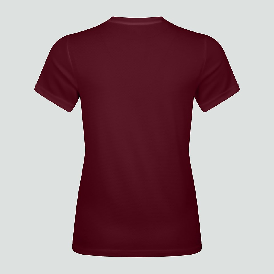 WOMENS CLUB DRY TEE MAROON