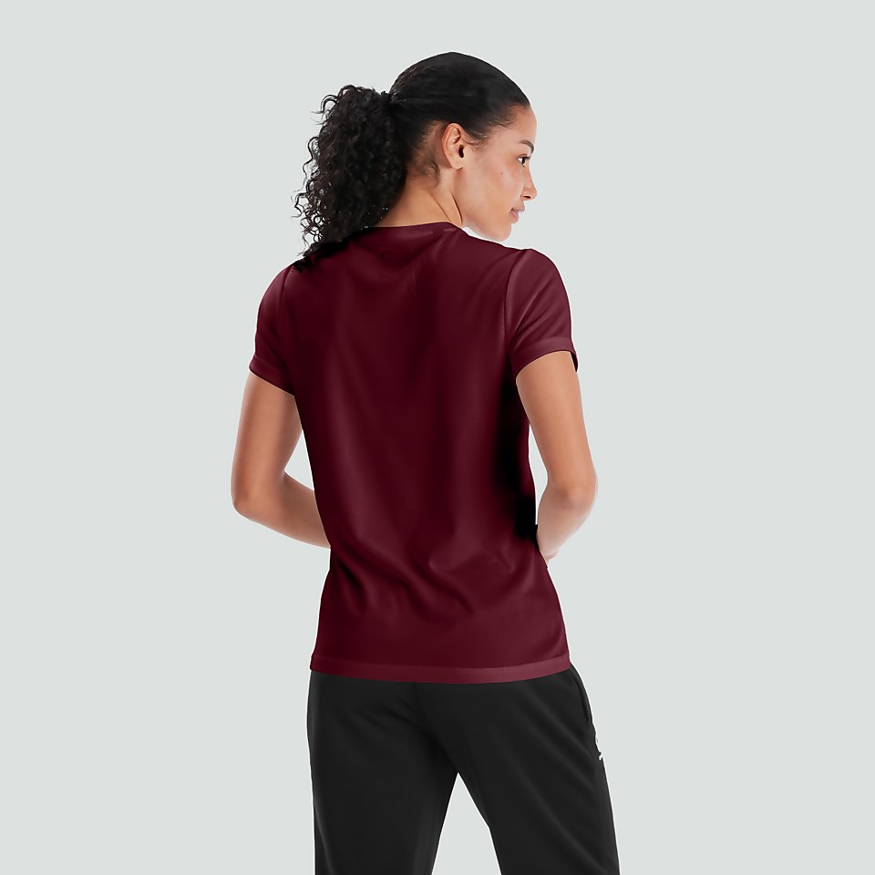 WOMENS CLUB DRY TEE MAROON