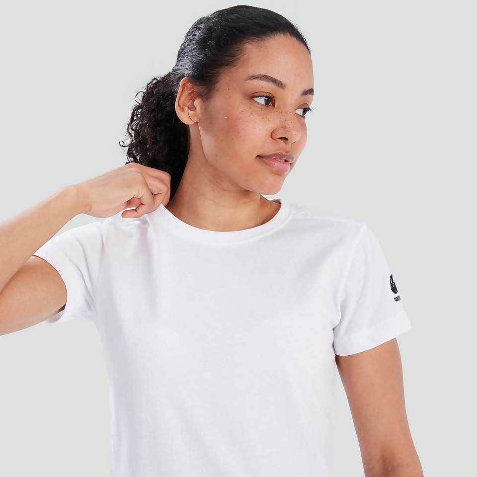WOMENS CLUB PLAIN TEE WHITE