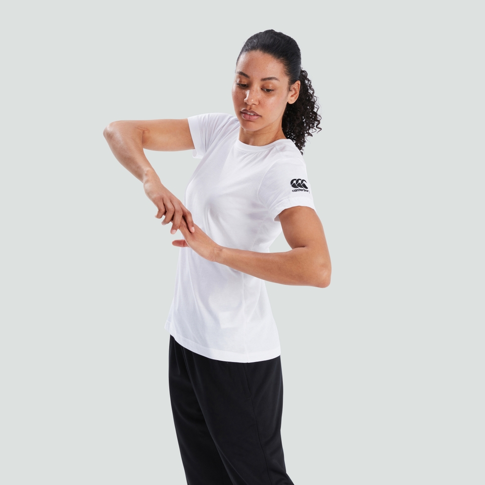 CANTERBURY CLUB PLAIN TEE AF WHITE