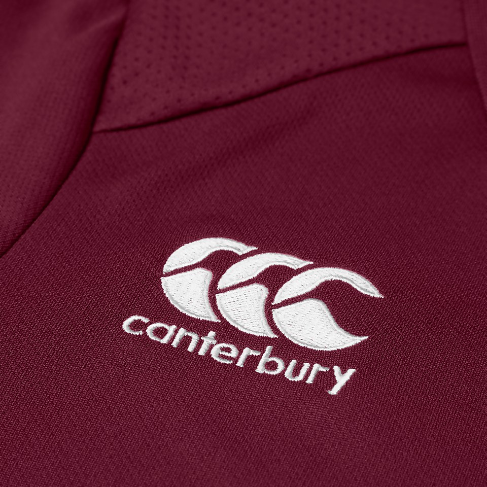 WOMENS CLUB DRY POLO SHIRT MAROON