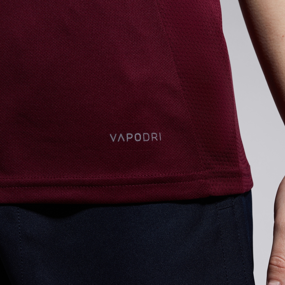 WOMENS CLUB DRY POLO SHIRT MAROON