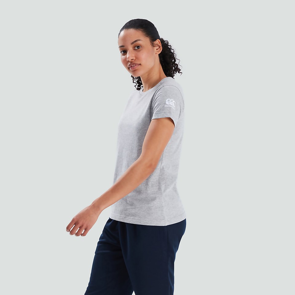 WOMENS CLUB PLAIN TEE GREY