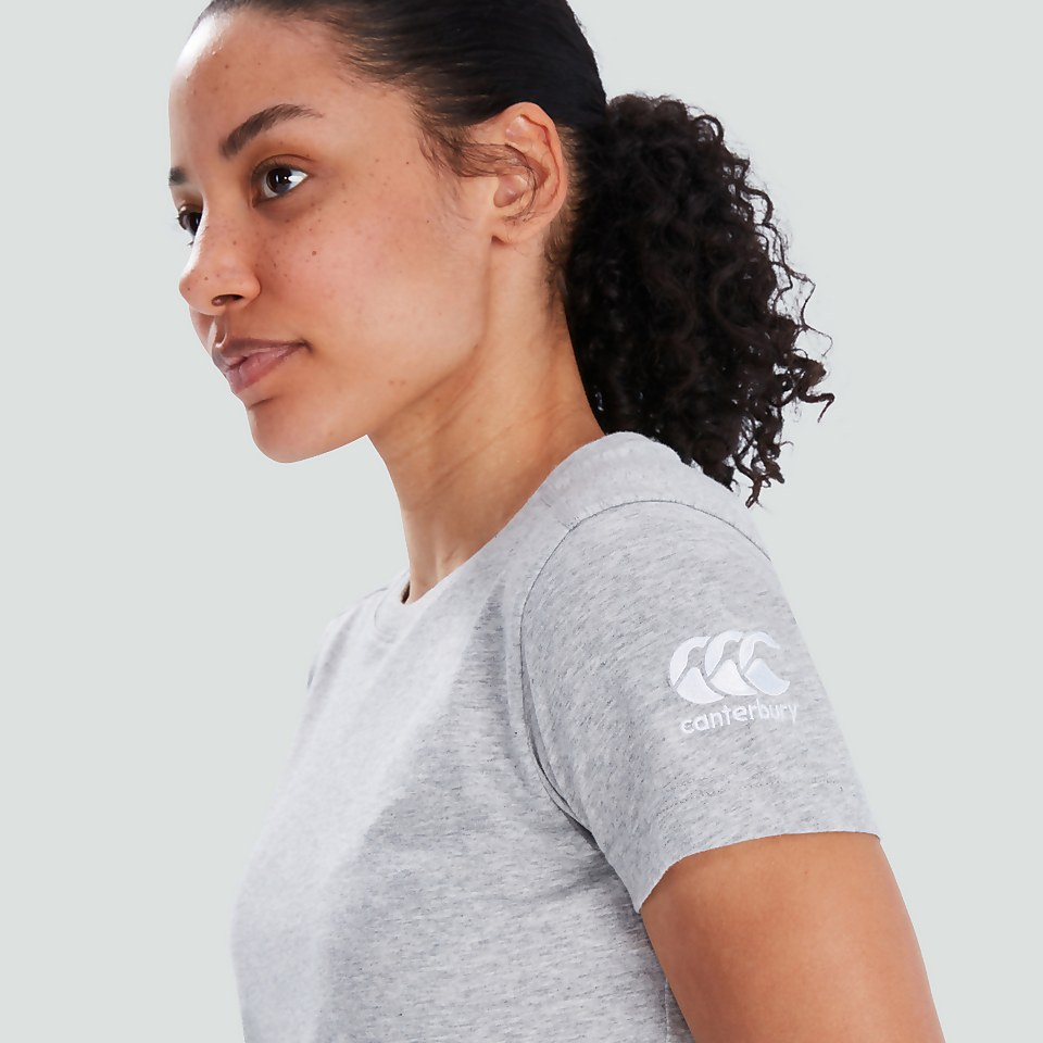 WOMENS CLUB PLAIN TEE GREY