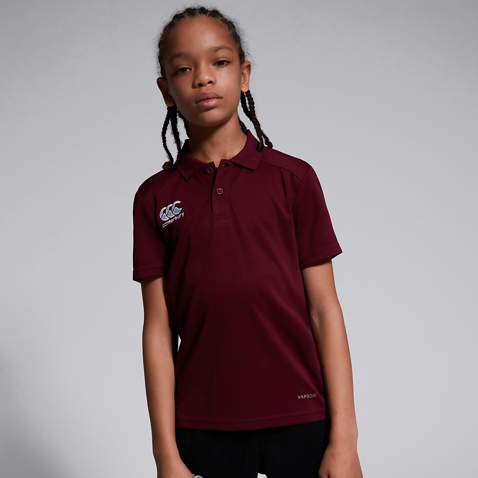 JUNIOR UNISEX CLUB DRY POLO SHIRT MAROON