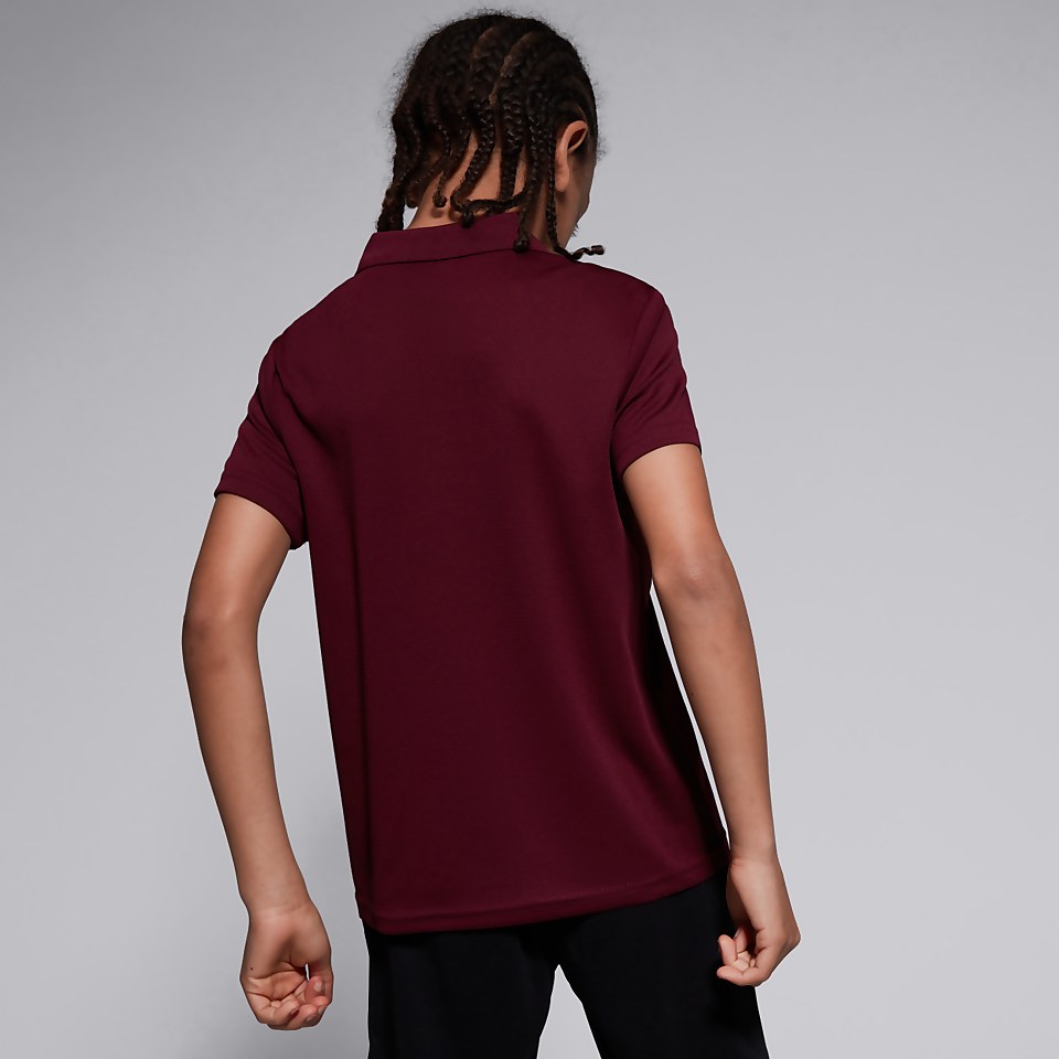 JUNIOR UNISEX CLUB DRY POLO SHIRT MAROON