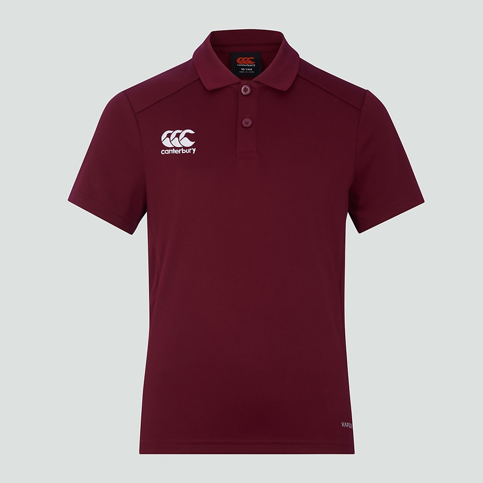 JUNIOR UNISEX CLUB DRY POLO SHIRT MAROON