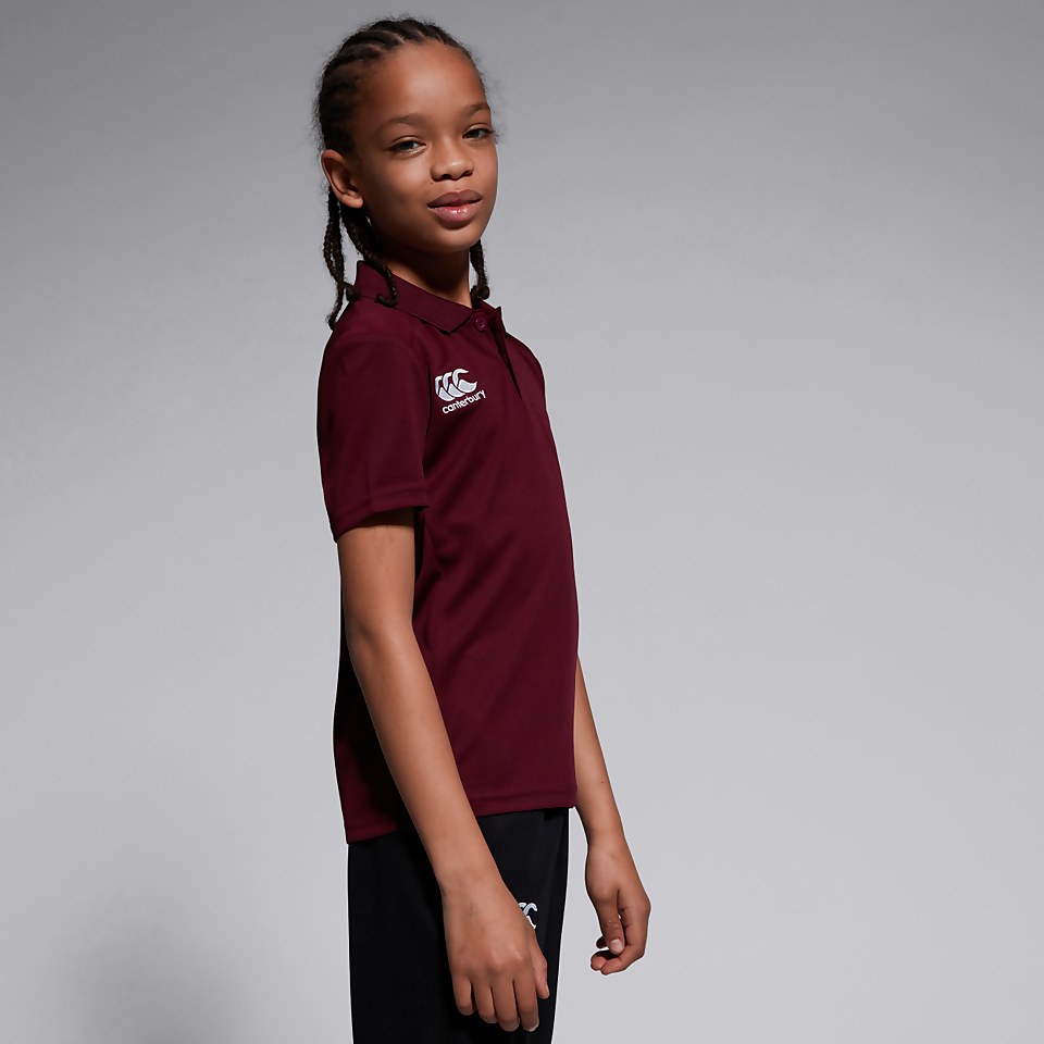 JUNIOR UNISEX CLUB DRY POLO SHIRT MAROON