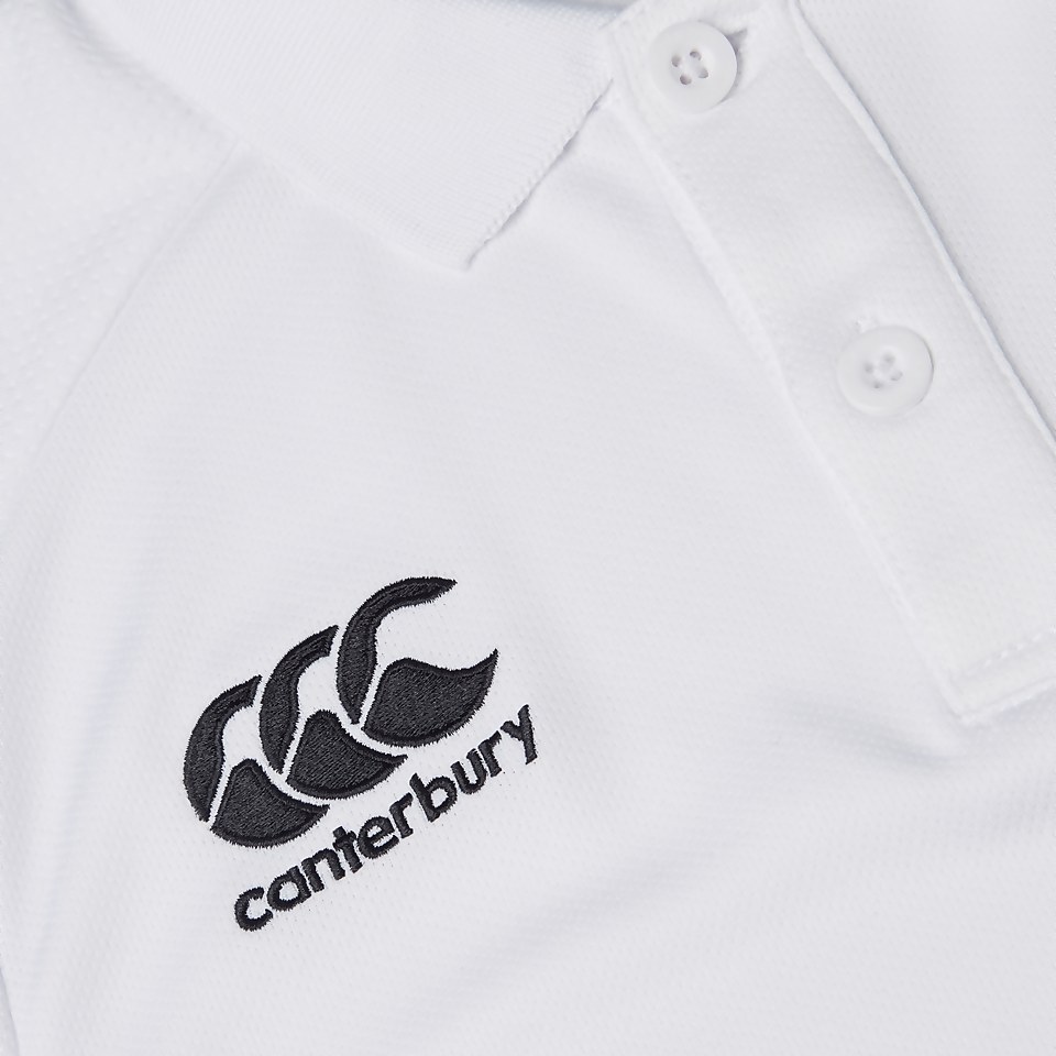 JUNIOR UNISEX CLUB DRY POLO SHIRT WHITE