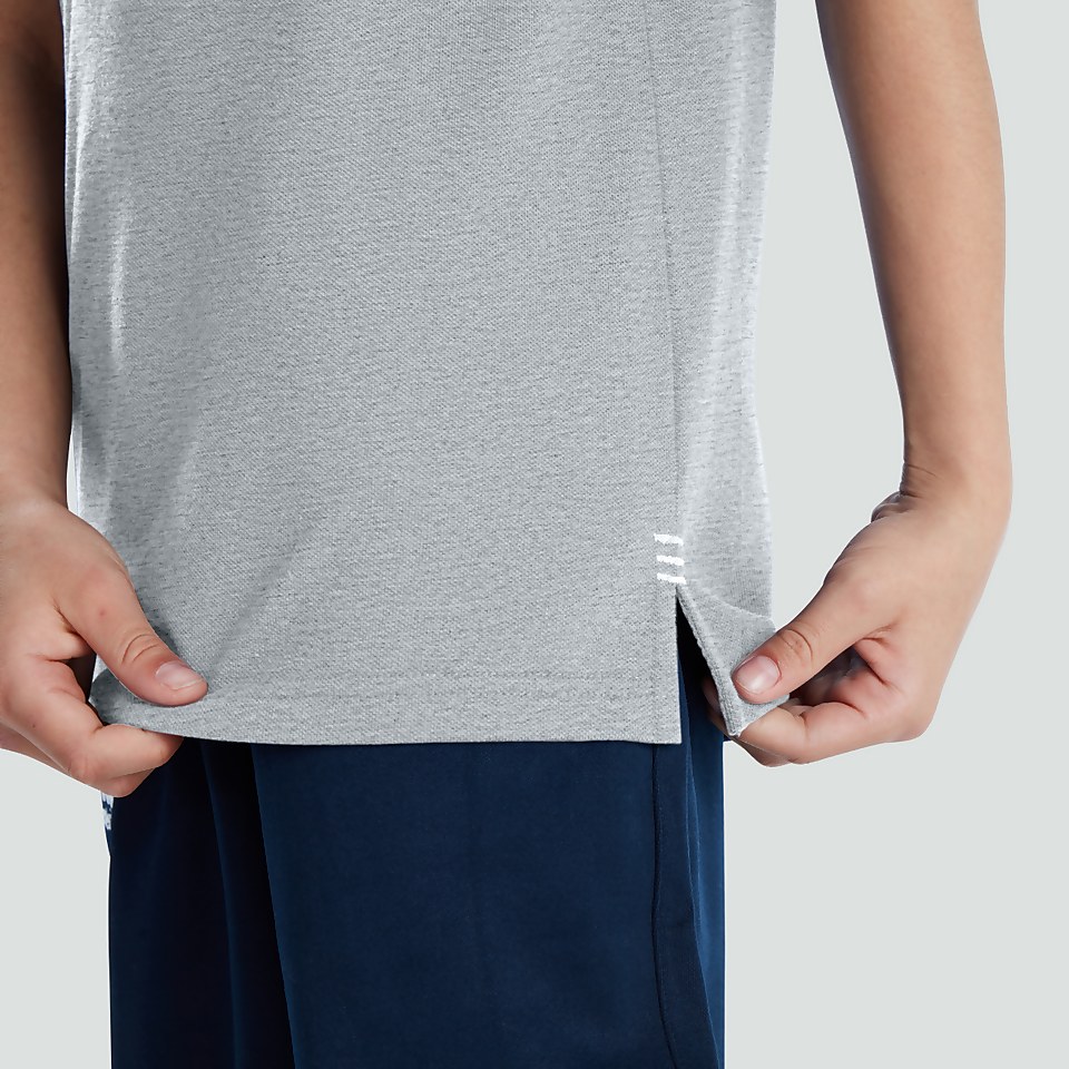 JUNIOR UNISEX WAIMAK POLO SHIRT GREY