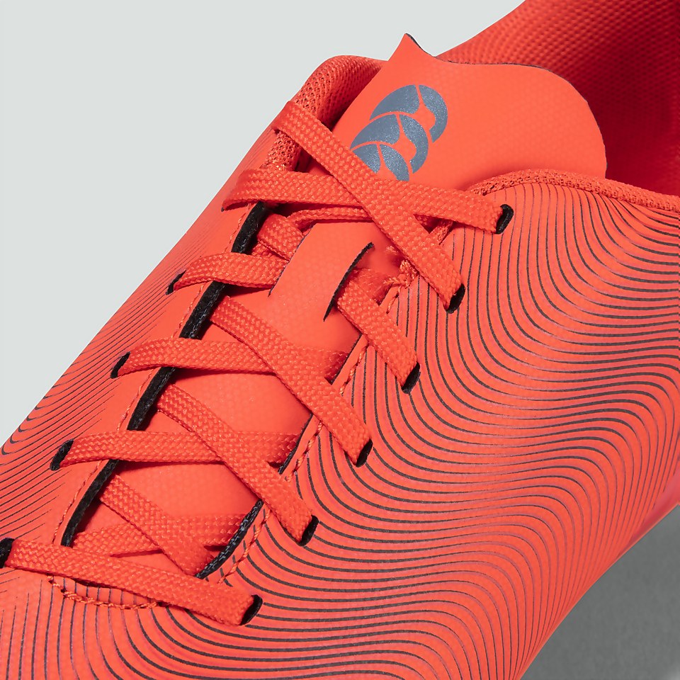 JUNIOR UNISEX SPEED TEAM SOFT GROUND BOOTS ORANGE/GREY