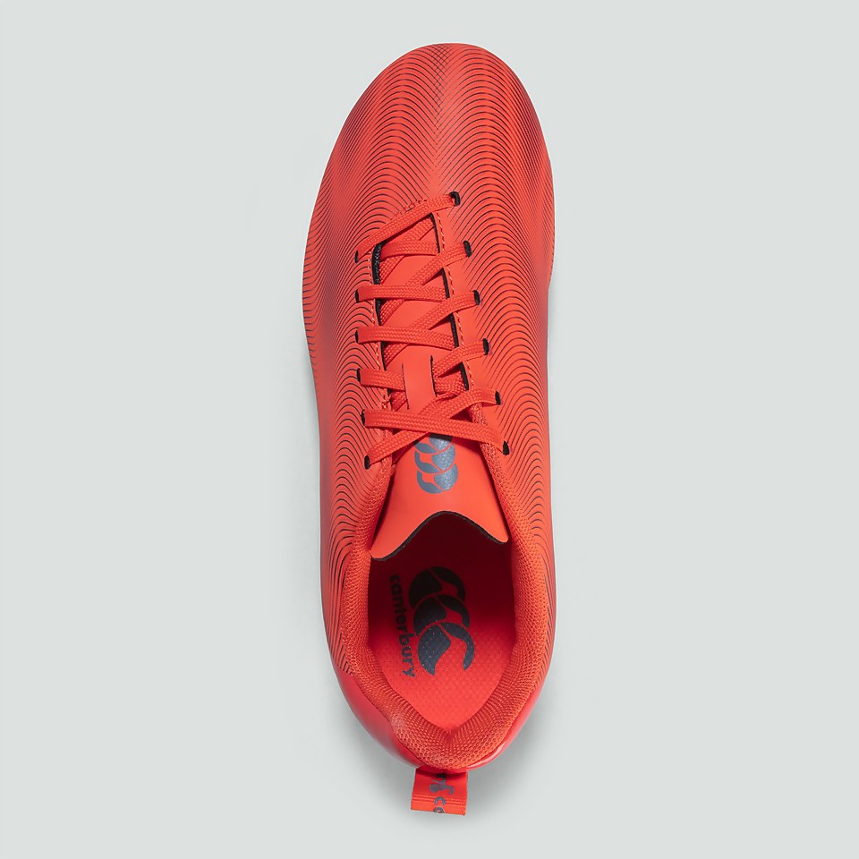 JUNIOR UNISEX SPEED TEAM SOFT GROUND BOOTS ORANGE/GREY