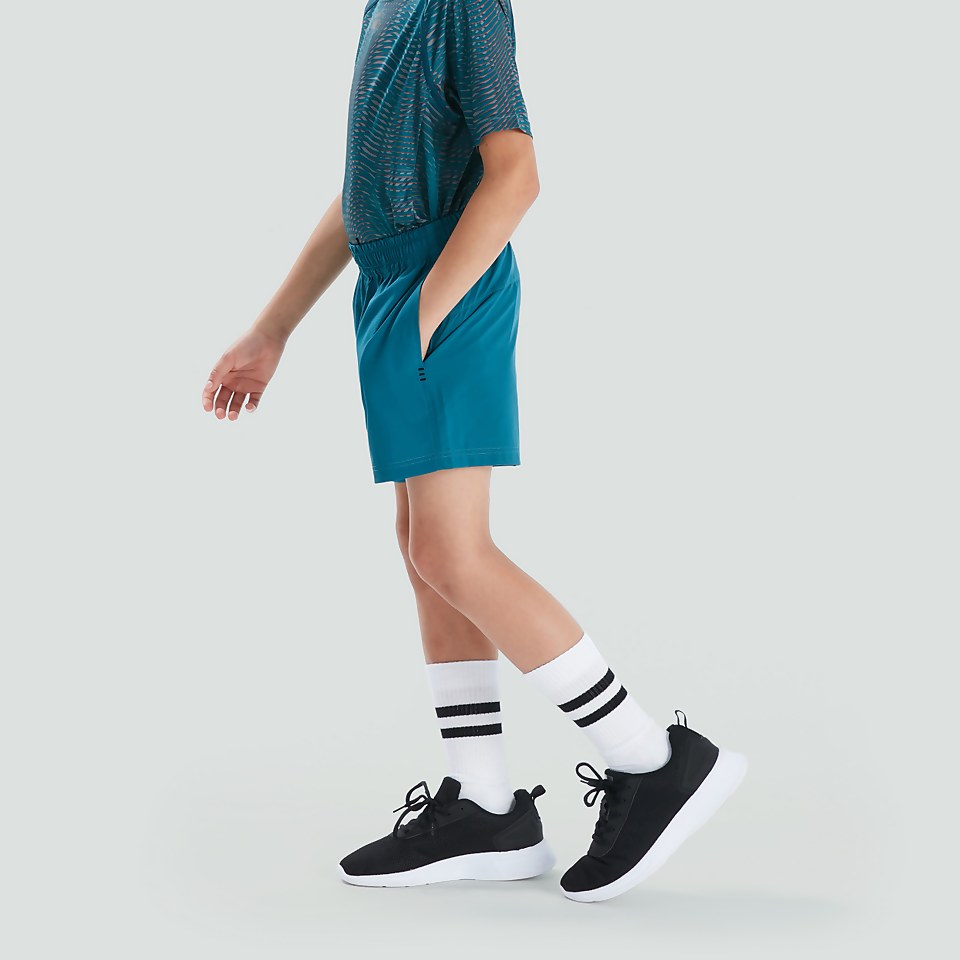 JUNIOR UNISEX WOVEN SHORT BLUE