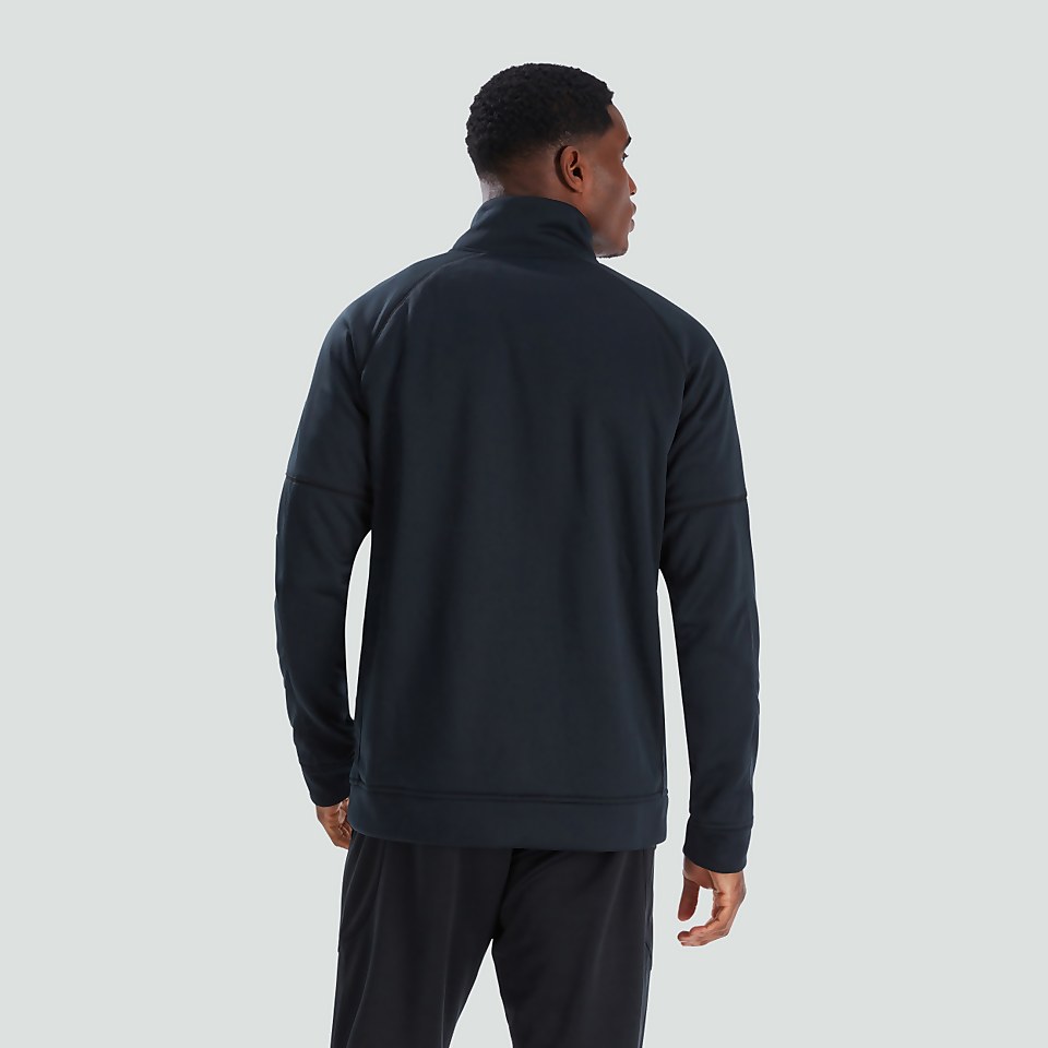 MENS 1/2 ZIP THERMOREG FLEECE BLACK