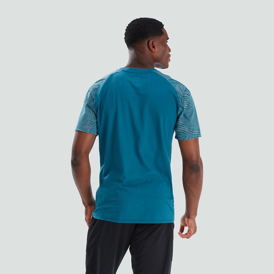 MENS GRAPHIC TRAINING TEE BLUE