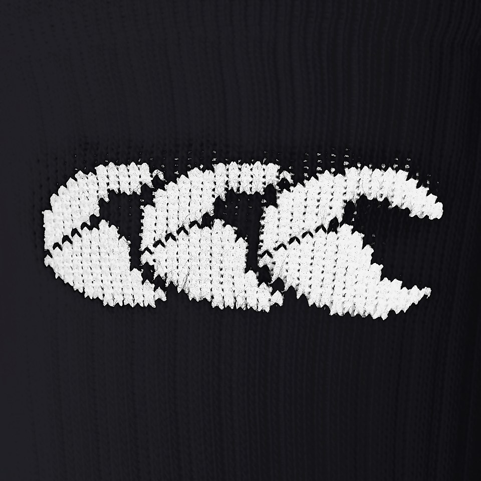 MENS MID CALF GRIP SOCKS BLACK
