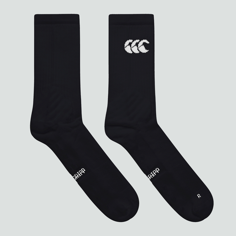 CANTERBURY MID CALF GRIP SOCK AM BLACK