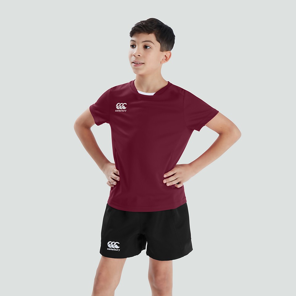 JUNIOR UNISEX CLUB DRY TEE MAROON
