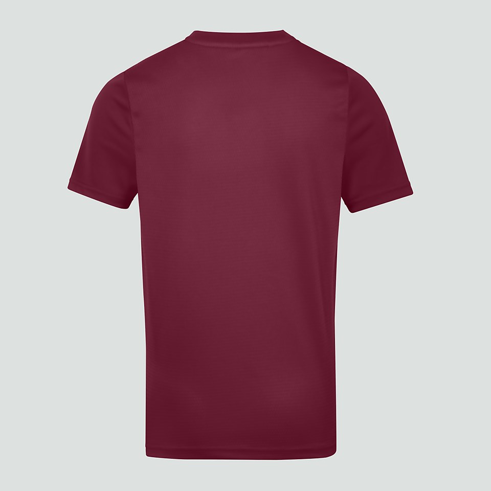 JUNIOR UNISEX CLUB DRY TEE MAROON