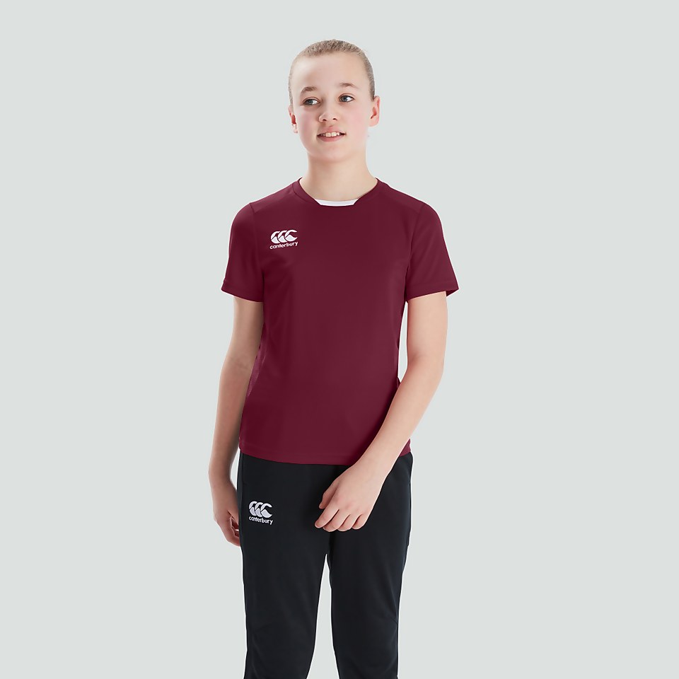 JUNIOR UNISEX CLUB DRY TEE MAROON