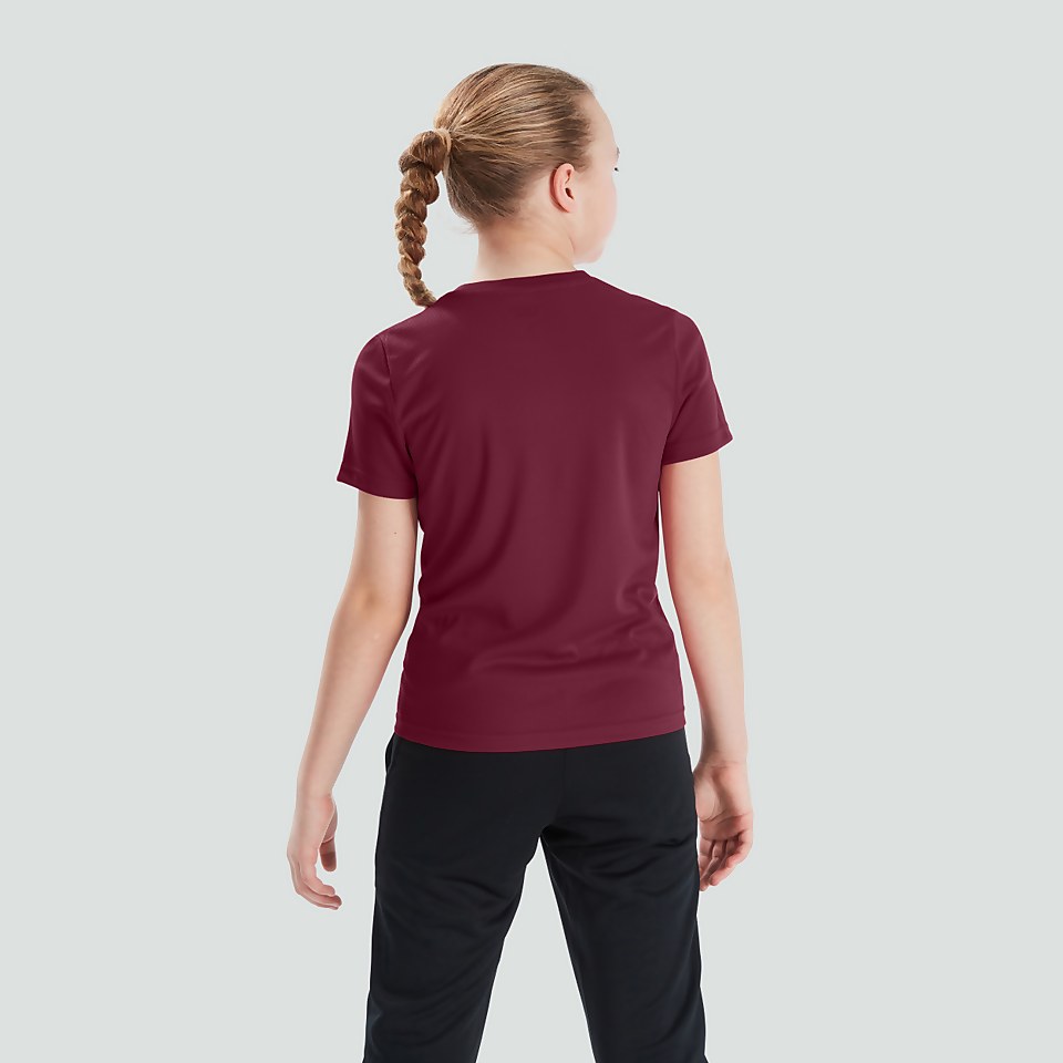 JUNIOR UNISEX CLUB DRY TEE MAROON