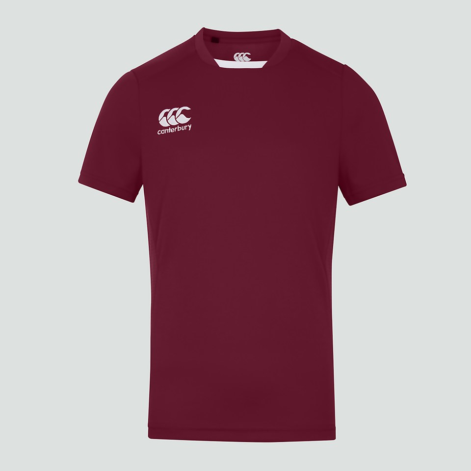 JUNIOR UNISEX CLUB DRY TEE MAROON
