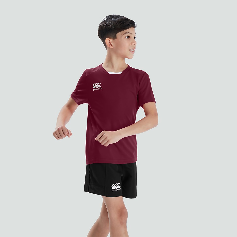 JUNIOR UNISEX CLUB DRY TEE MAROON