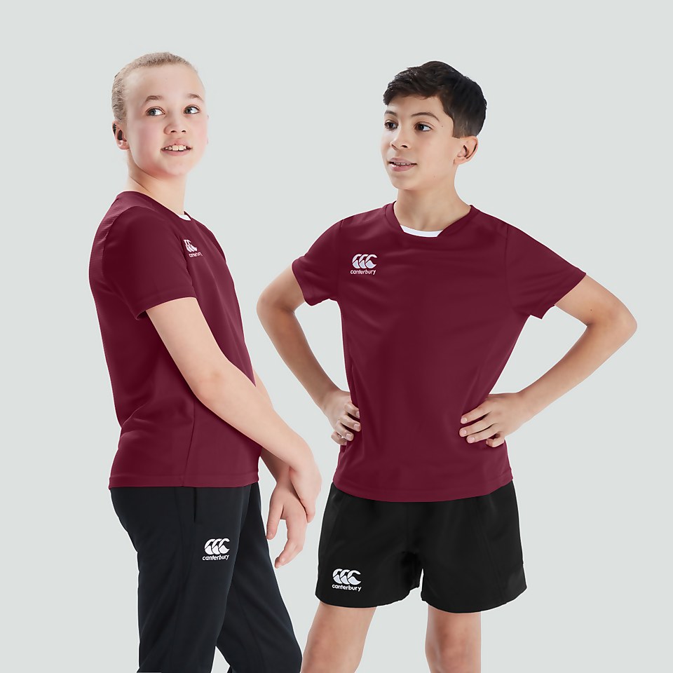 JUNIOR UNISEX CLUB DRY TEE MAROON